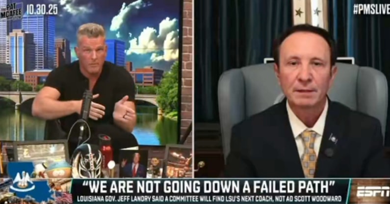 Louisiana Governor Jeff Landry gave his view of LSU's hiring process